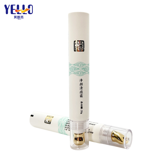 Massage Applicator White Empty Plastic Cosmetic Squeeze Tube 20ml
