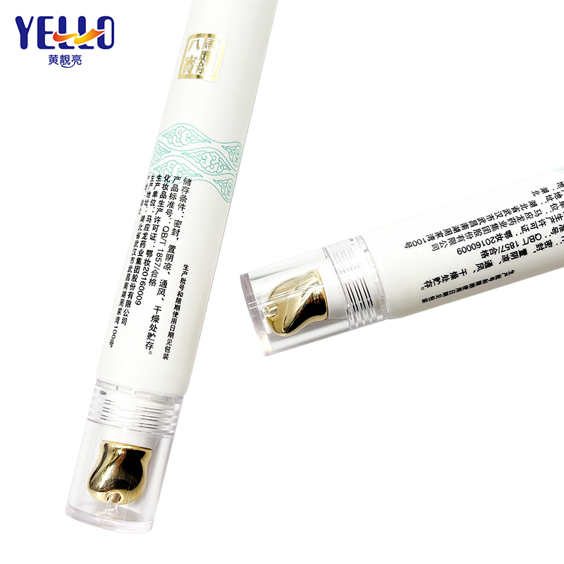 Massage Applicator White Empty Plastic Cosmetic Squeeze Tube 20ml
