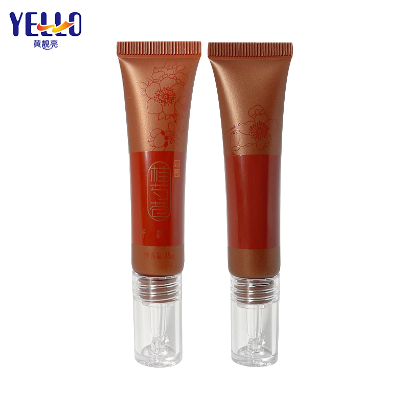 Eco Friendly 10ml 15ml Empty Eye Cream Squeeze Tubes With Glass Nozzle
