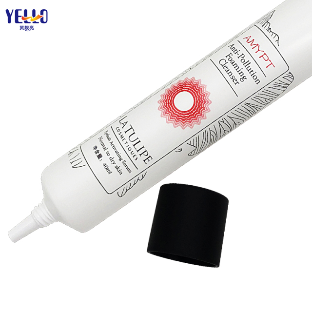 OEM Custom White Small Empty Cosmetic Cream Tubes With Nozzle