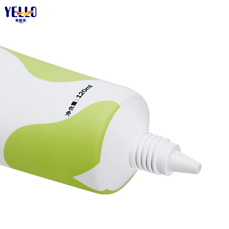 120ml Refillable Nozzle Plastic Cosmetic Squeeze Tubes For Hair Product