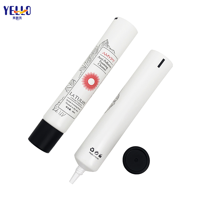 OEM Custom White Small Empty Cosmetic Cream Tubes With Nozzle