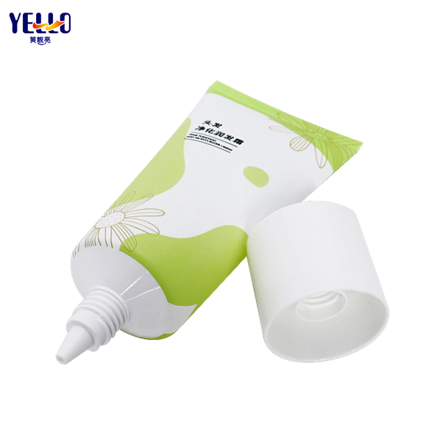 120ml Refillable Nozzle Plastic Cosmetic Squeeze Tubes For Hair Product