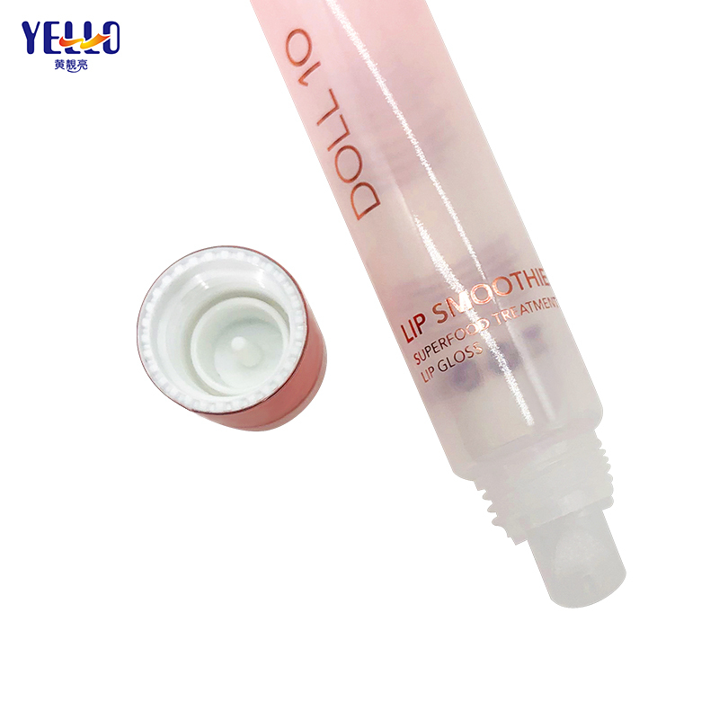 Custom Empty Clear 15 ml Lipgloss Tubes Whoesale Squeeze Lip Balm Tube