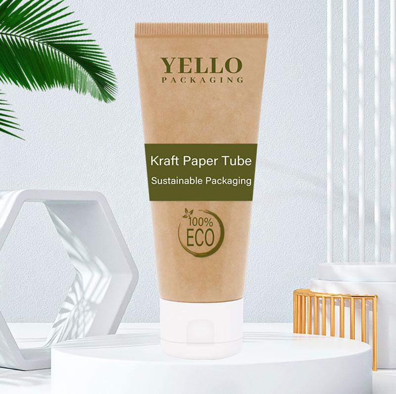 Kraft paper cosmetic squeeze tubes