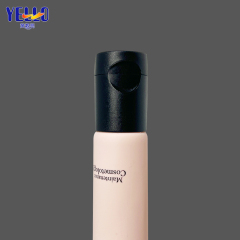Pink Eye Cream Tube Container 1 OZ For Cosmetics With Black Flip Cap