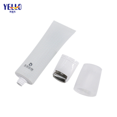 Frosted Translucent Empty Cosmetic Squeeze Tube With Single Roller Ball
