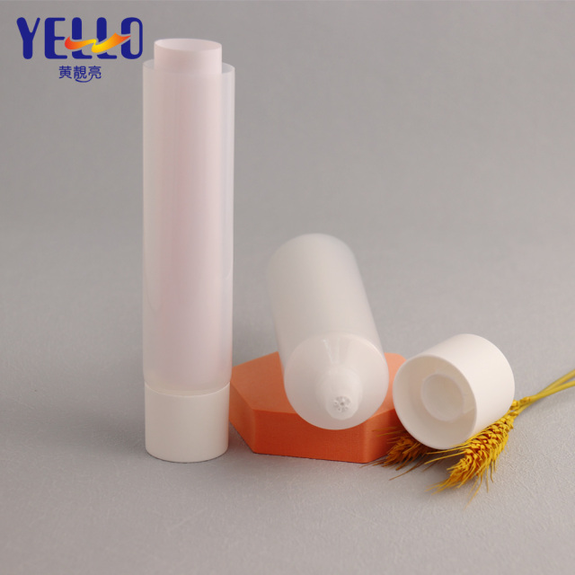 Customize Dual Chamber Tube Transparent Cosmetic Plastic Cream Tubes