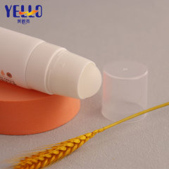 Fancy Cosmetic Squeeze Tube Packaging With Single Plastic Roller Ball