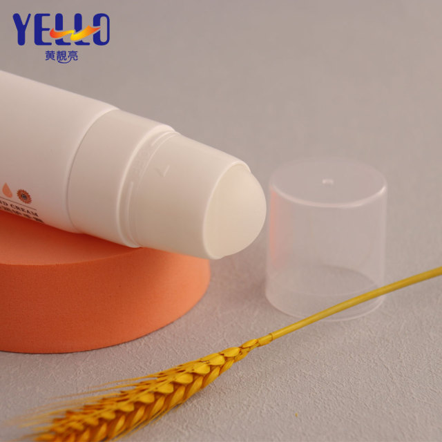 Fancy Cosmetic Squeeze Tube Packaging With Single Plastic Roller Ball