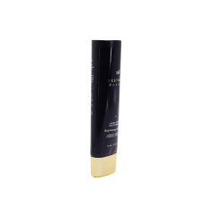 Empty Plastic Black Reusable Lotion Cosmetic Squeeze Tube For Face Wash