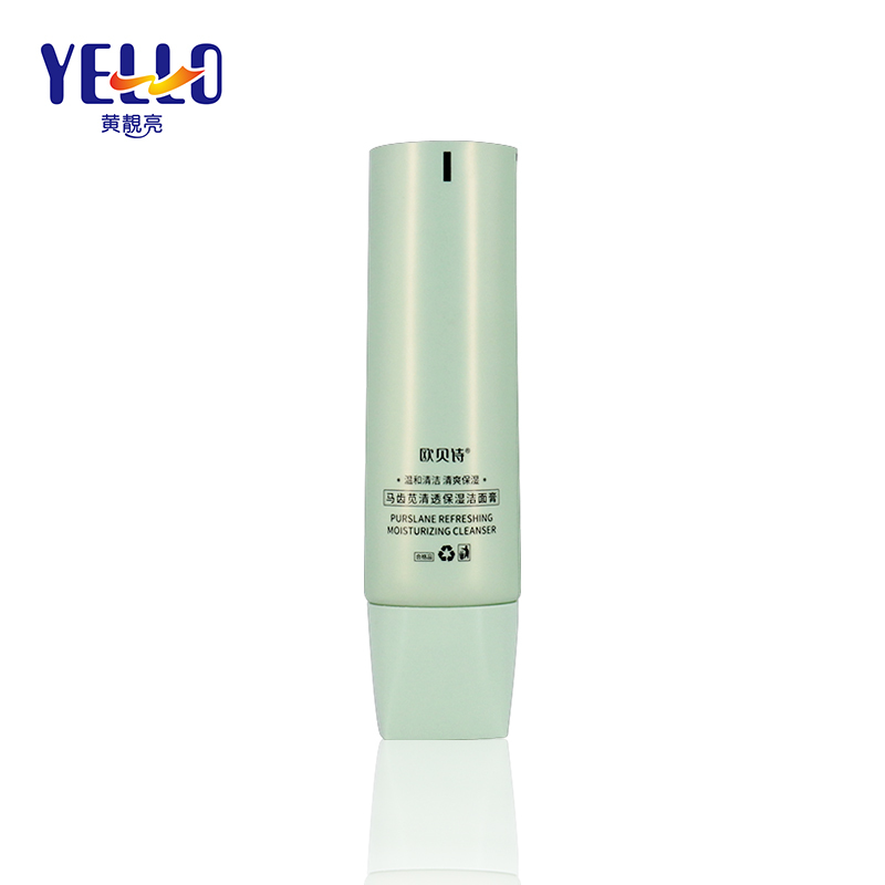 Empty Green 100Ml Plastic Facial Wash Lotion Squeeze Tubes With Caps