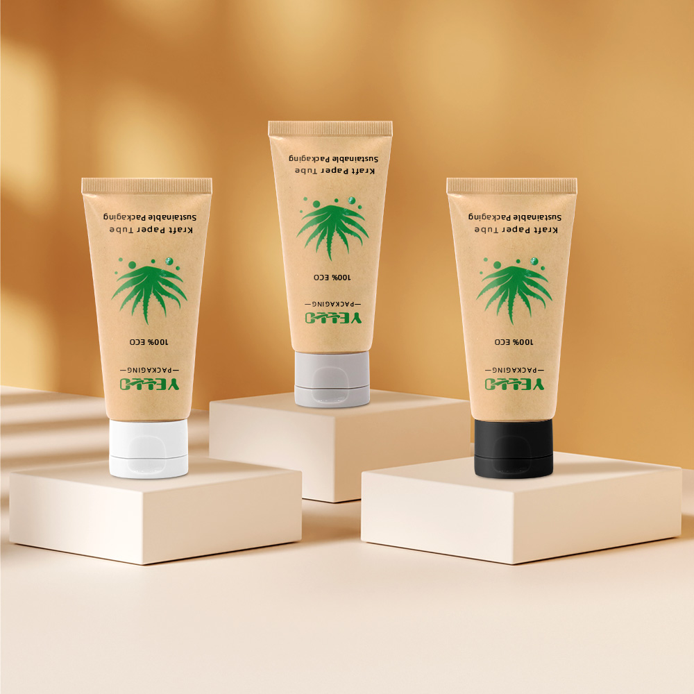 Kraft paper cosmetic soft squeeze tubes