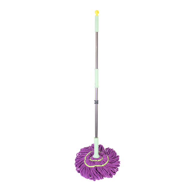 Hands-Free Self-Wringing -Premium Fiber Floor Mop