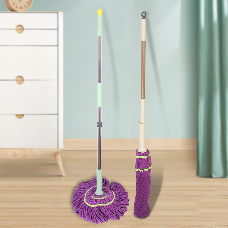 Hands-Free Self-Wringing -Premium Fiber Floor Mop