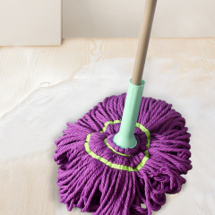 Hands-Free Self-Wringing -Premium Fiber Floor Mop