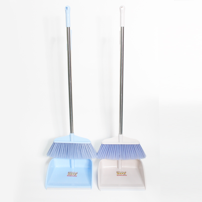 Bộ chổi và hốt rác bằng thép không gỉ - Bộ dụng cụ gia đình dày dặn
