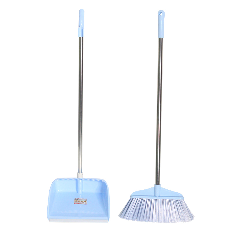 Bộ chổi và hốt rác bằng thép không gỉ - Bộ dụng cụ gia đình dày dặn