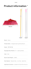 Đầu chổi cứng cáp, chắc chắn - Phù hợp với cán chổi xoắn bằng kim loại/gỗ.