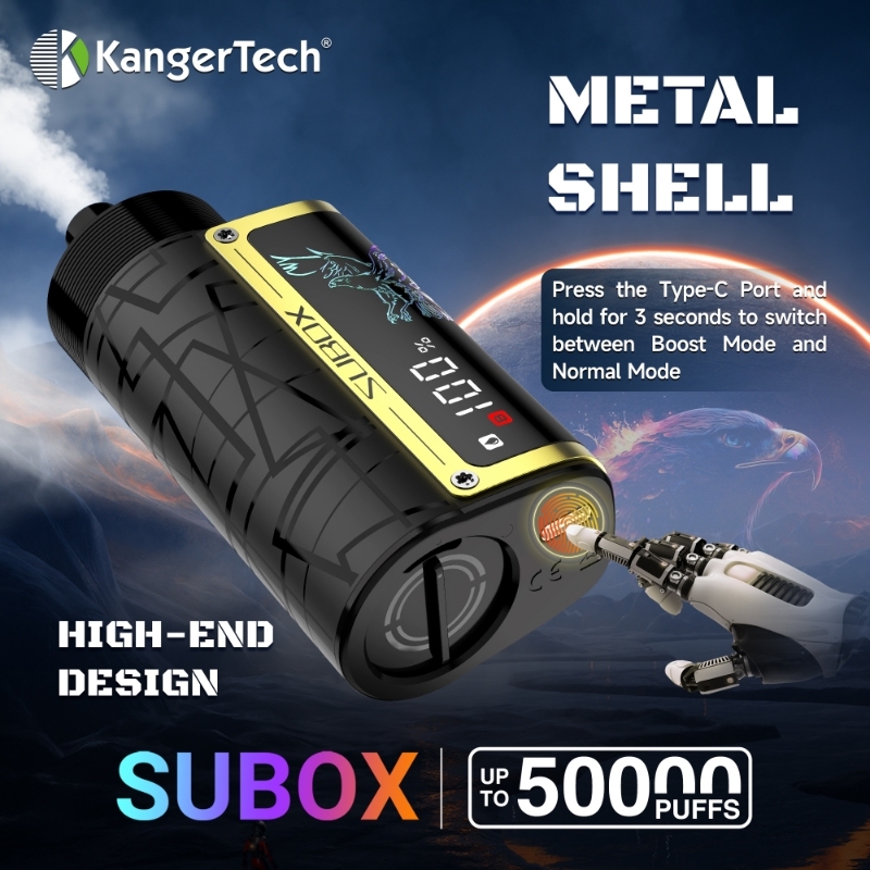 Kanger SUBOX 50000 Disposable Vape 40ml 0.5%-5-Pack-Peach