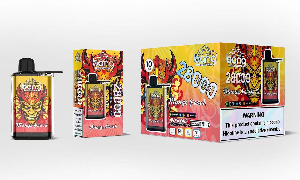 Bang 28000 Puffs Ice Disposable Vape  5% Nicotine, 650mAh Battery, 30mL E-Liquid