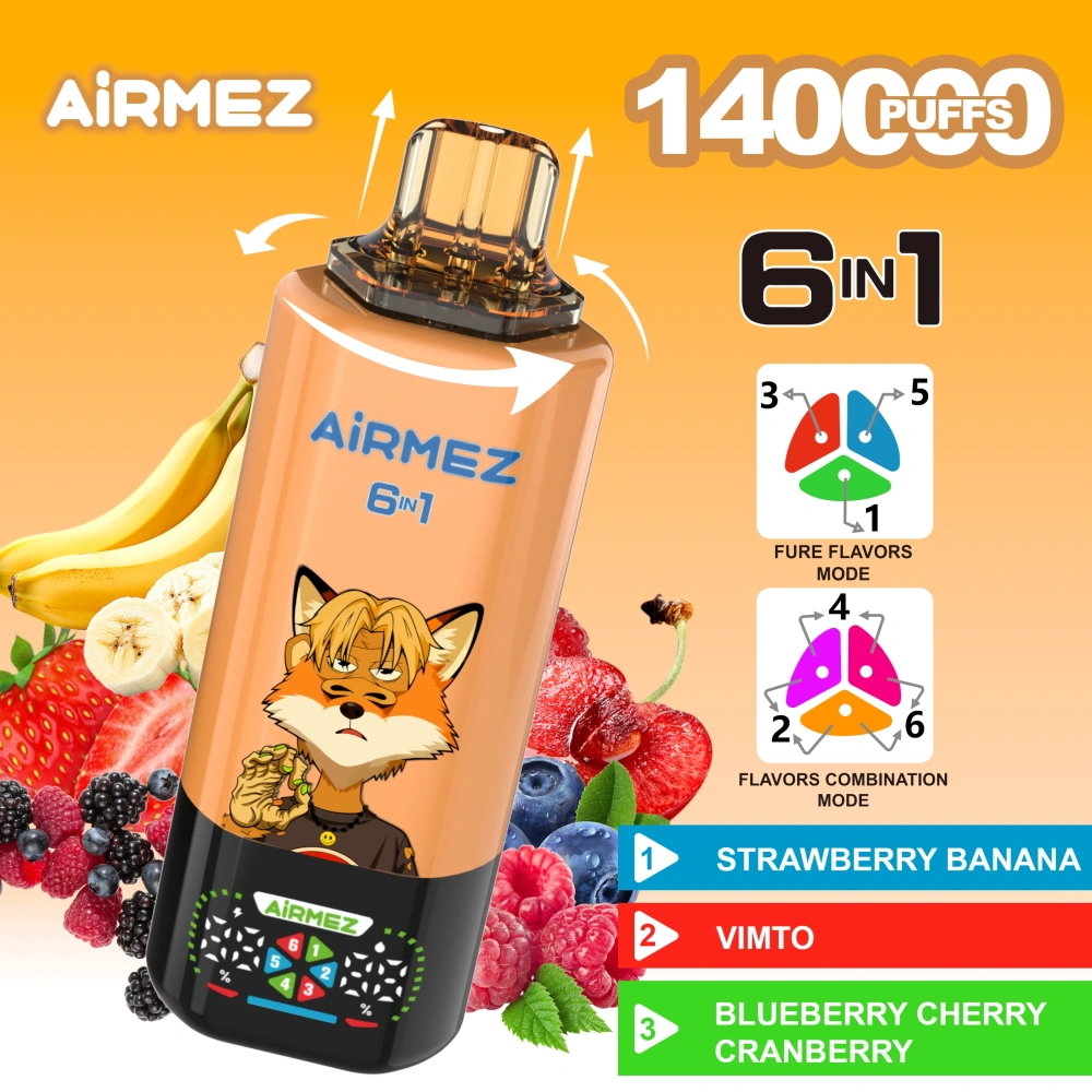 Airmez Fox 6-in-1 140K Puffs