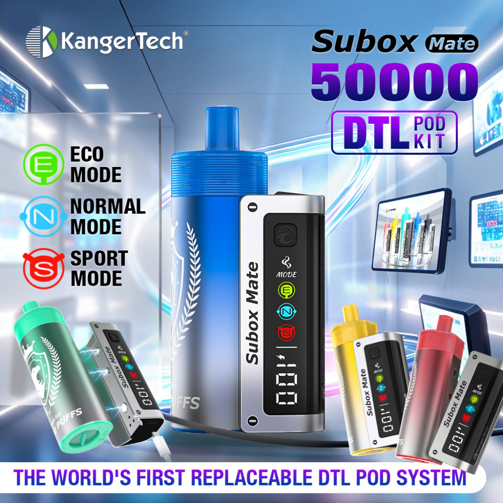 5-Pack-Kanger Subox Mate 50K D-Pod Disposable Vape 40ml 0.35% (50000 Puffs)