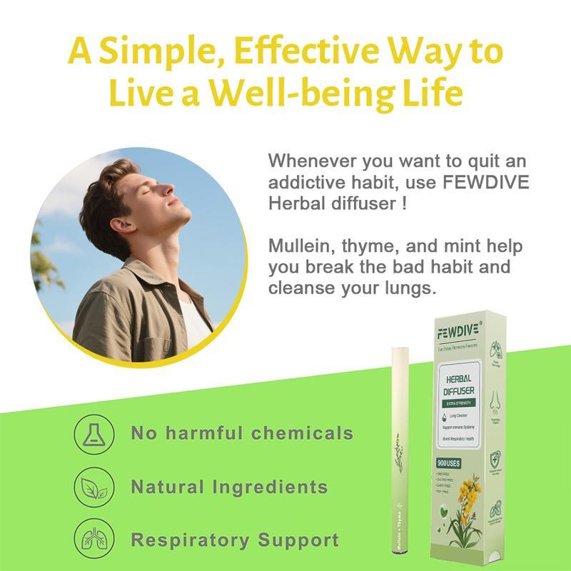 FEWDIVE Herbal Lung Cleanser Diffuser | 600 Puffs