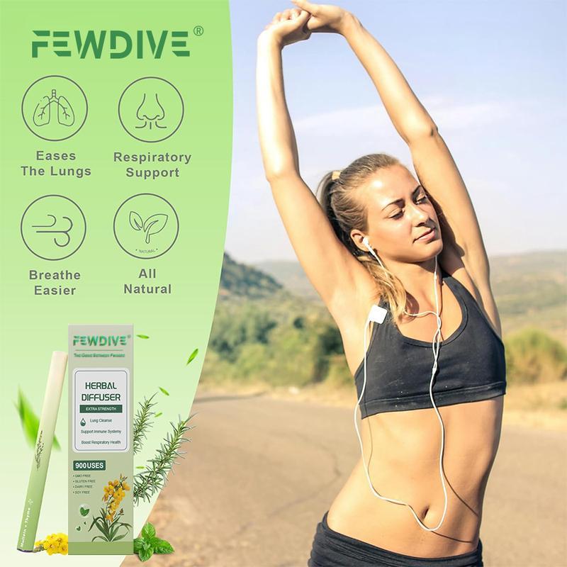 FEWDIVE Herbal Lung Cleanser Diffuser | 600 Puffs