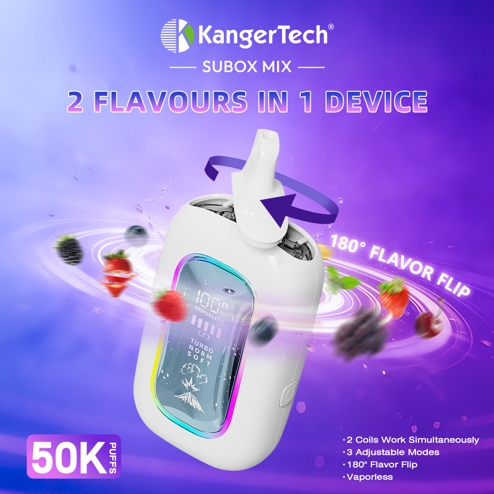 KangerTech SUBOX MIX 50000 Puffs 2-IN-1  （5 pack）