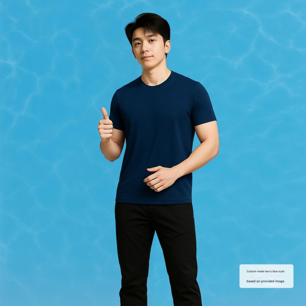 Ice silk quick drying T-shirt custom printed logo group enterprise advertisement summer round neck short sleeved men's and women's work clothes