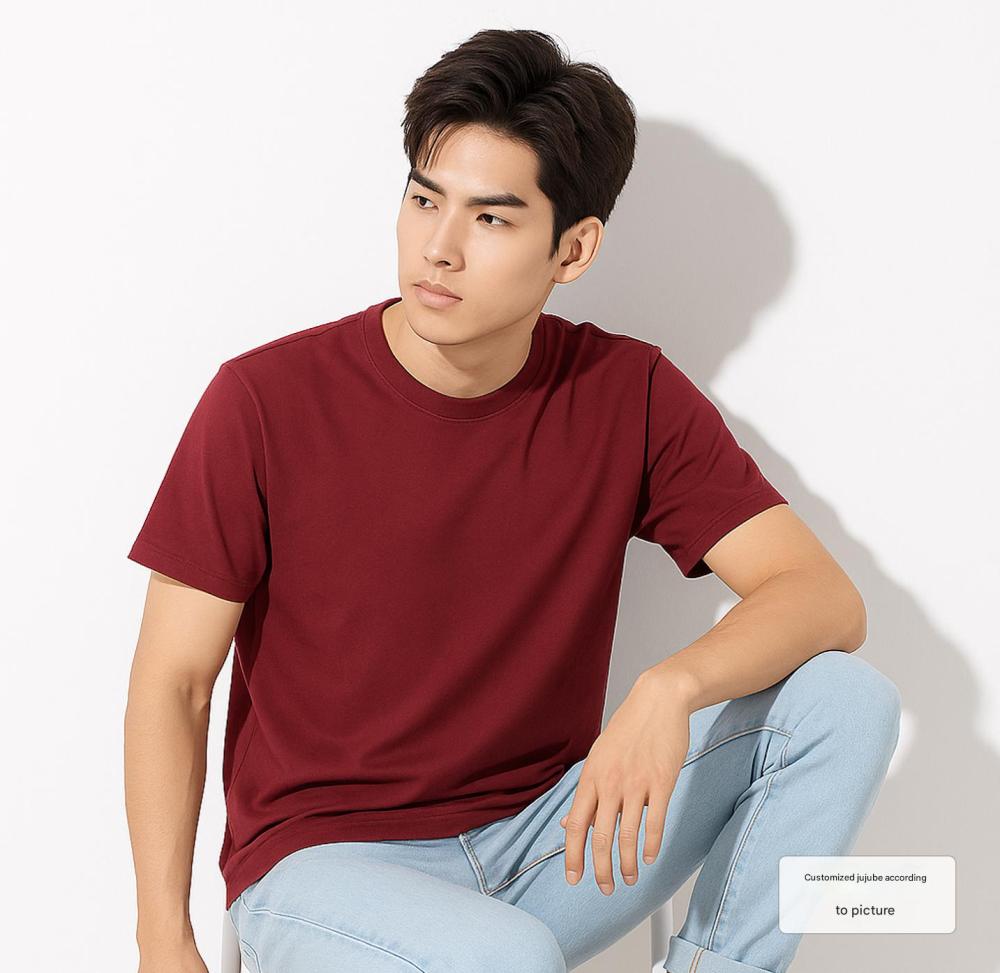 Ice silk round neck sports quick drying T-shirt customized advertising cultural shirt work uniform printed logo marathon team uniform