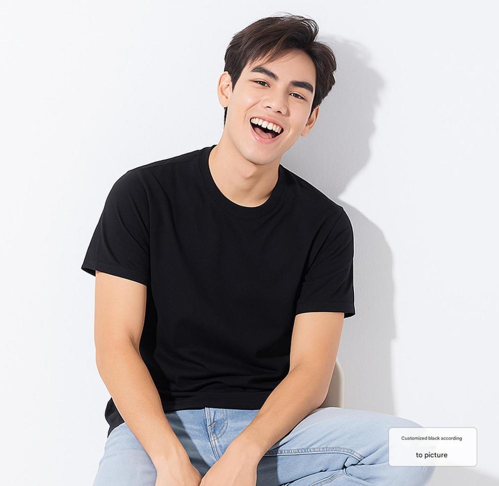 Ice silk round neck sports quick drying T-shirt customized advertising cultural shirt work uniform printed logo marathon team uniform