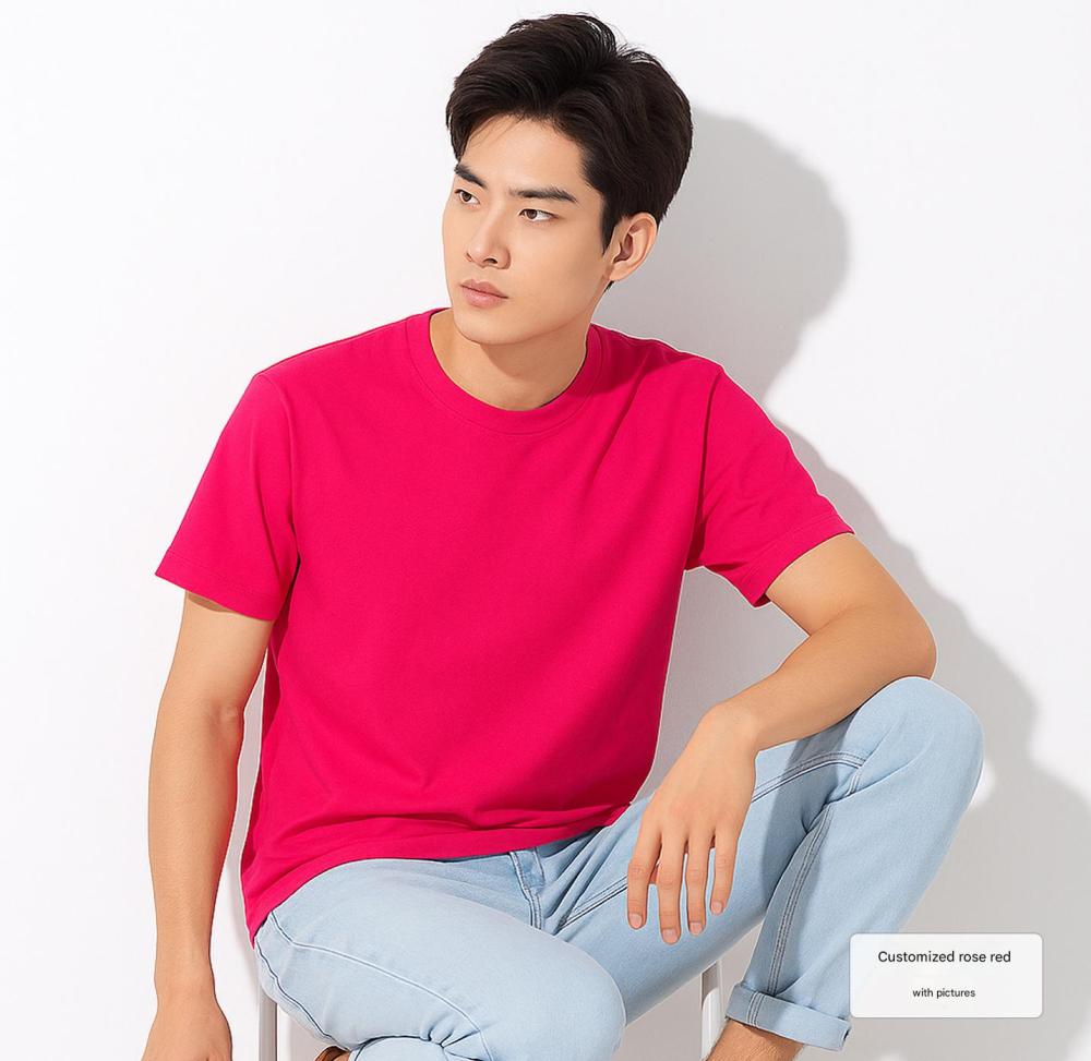 Ice silk round neck sports quick drying T-shirt customized advertising cultural shirt work uniform printed logo marathon team uniform