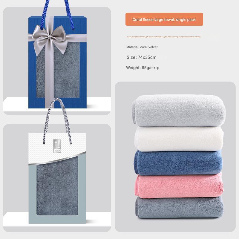 Cotton towel gift box can be customized with printed logo as a souvenir for company employees and business gifts
