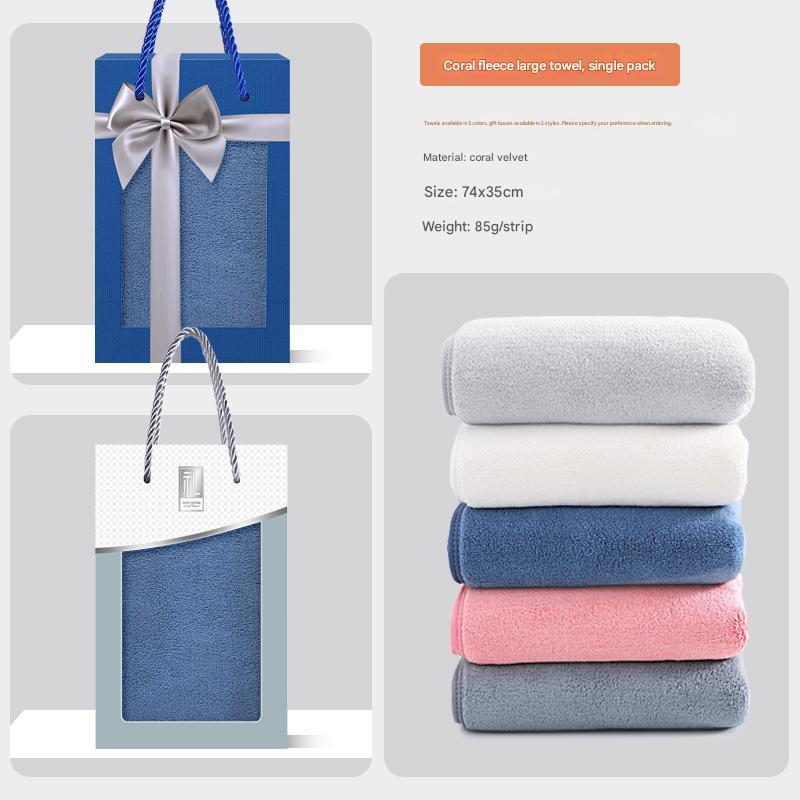 Cotton towel gift box can be customized with printed logo as a souvenir for company employees and business gifts