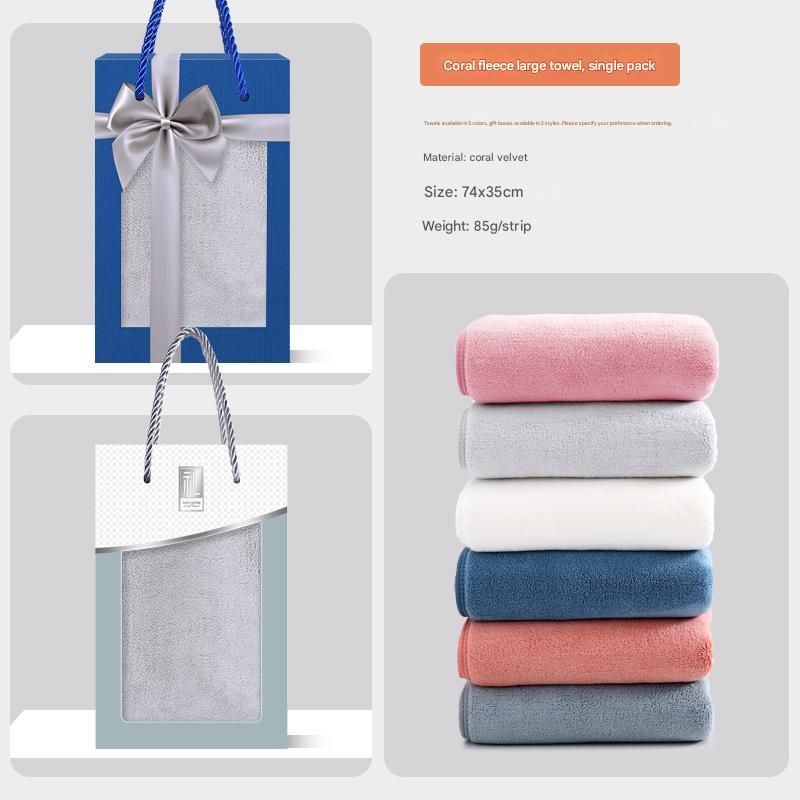 Cotton towel gift box can be customized with printed logo as a souvenir for company employees and business gifts