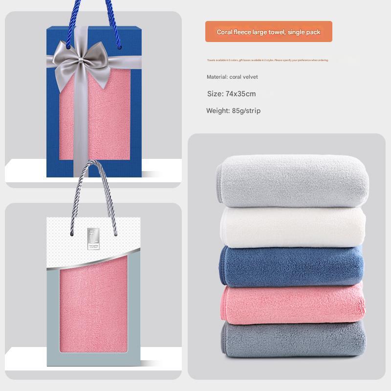 Cotton towel gift box can be customized with printed logo as a souvenir for company employees and business gifts