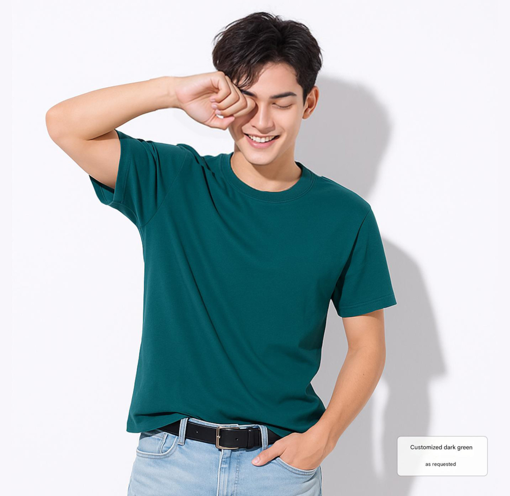 Ice silk round neck sports quick drying T-shirt customized advertising cultural shirt work uniform printed logo marathon team uniform