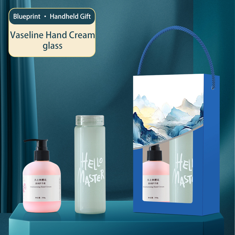 The creative landscape gift set (two pieces) includes a thermos, towel, and hand cream. Customization is available, making it an ideal gift choice for families, offices, and couples.