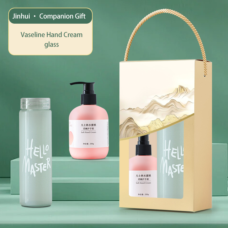 The creative landscape gift set (two pieces) includes a thermos, towel, and hand cream. Customization is available, making it an ideal gift choice for families, offices, and couples.