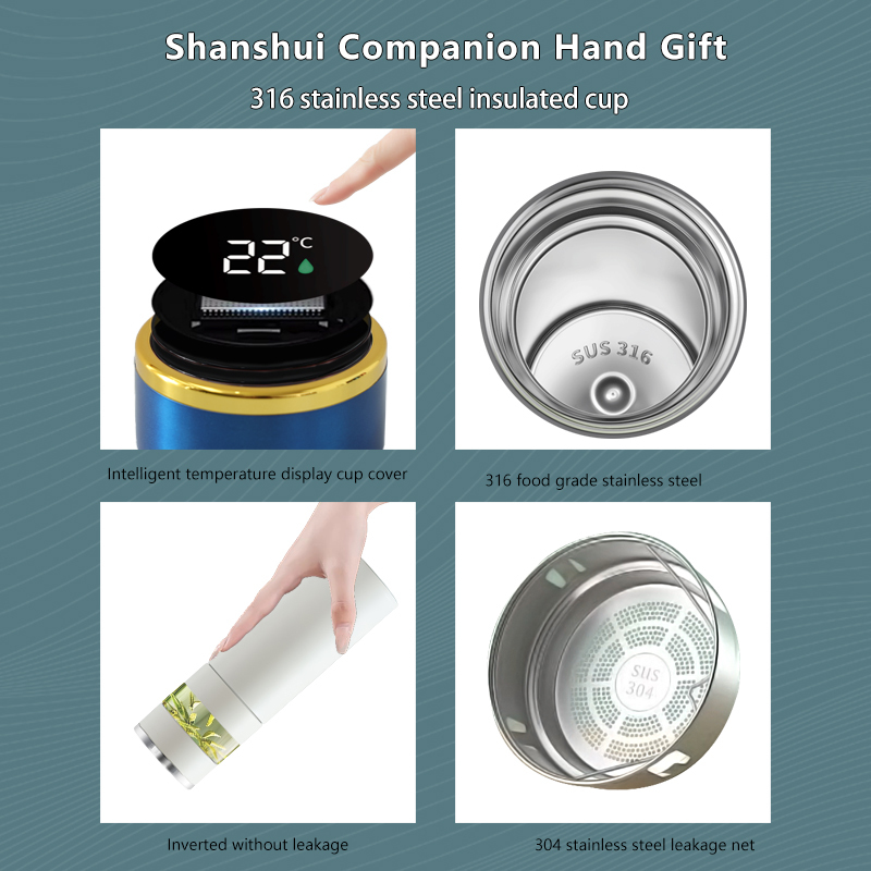 The creative landscape gift set (two pieces) includes a thermos, towel, and hand cream. Customization is available, making it an ideal gift choice for families, offices, and couples.