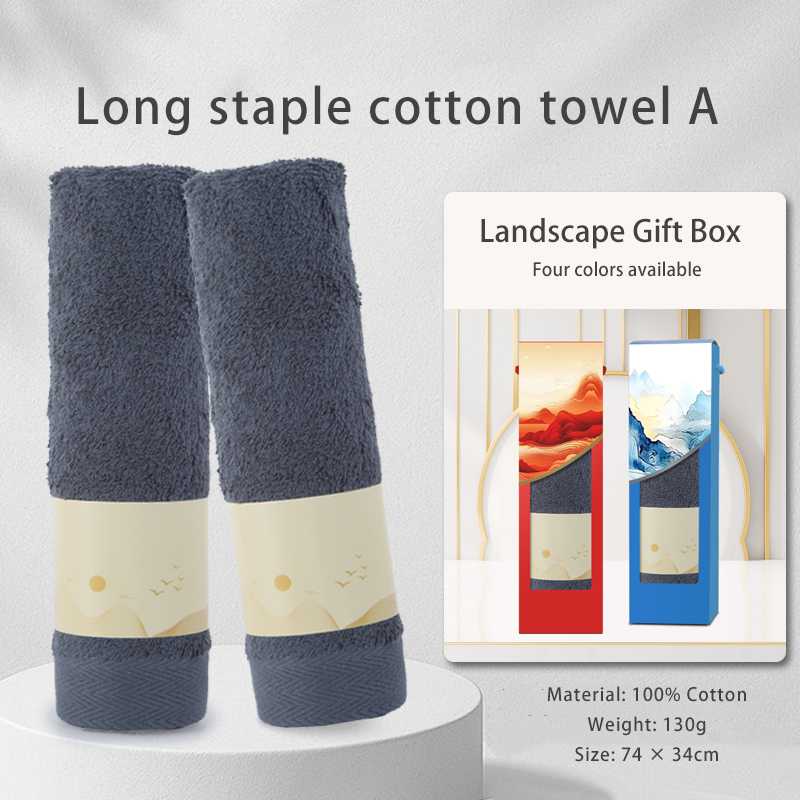 Creatively designed cotton towel gift box, customizable and can be printed with your company logo, making it an excellent choice for employee souvenirs and business gifts.