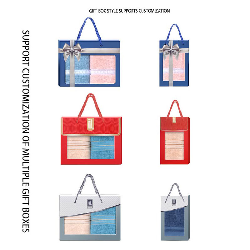 Elegant series pure cotton towels, supporting customization and gift box customization, soft and delicate, strong water absorption, not easy to shed hair, the best choice for gifts to friends and family