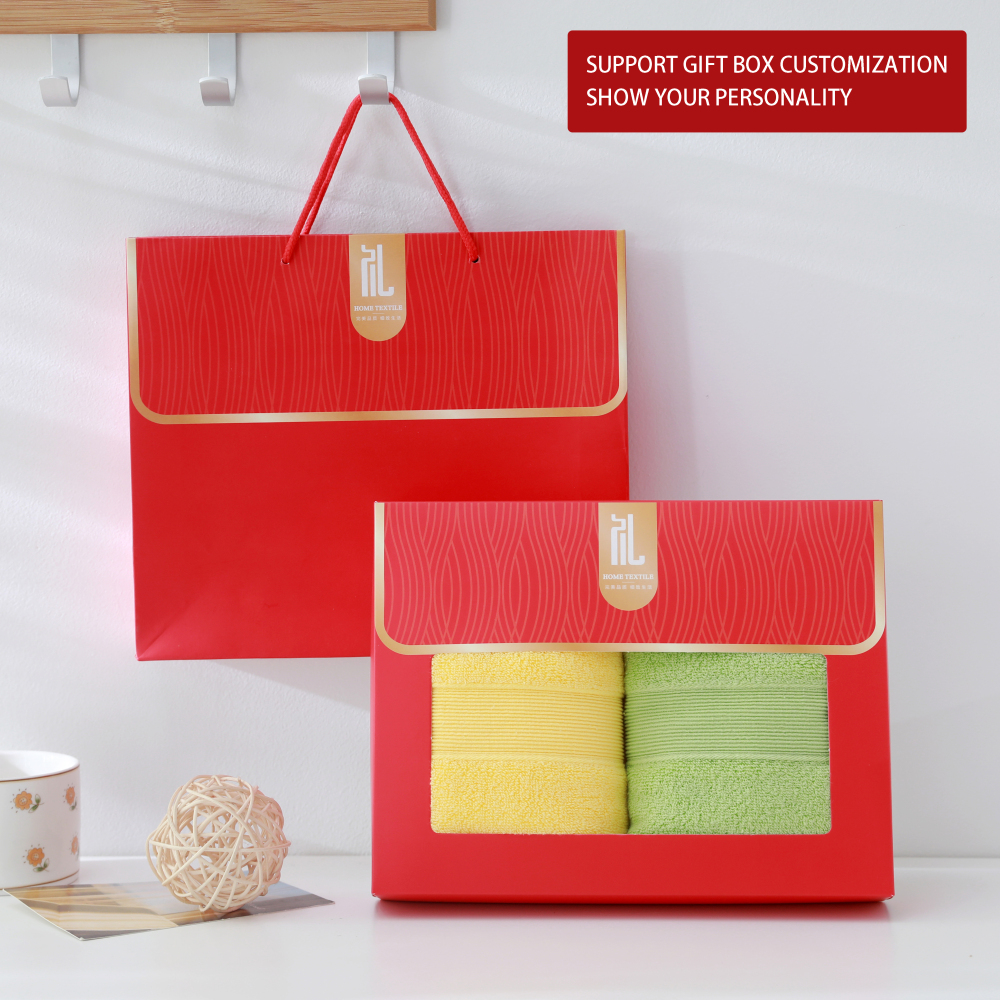 Pure cotton towel, customizable, with gift box packaging design, the best choice for gift giving, hotel, company team building, and couple gifts