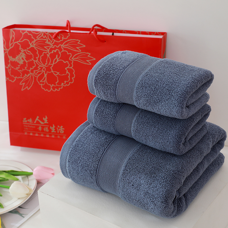 Pure cotton towel, customizable, with gift box packaging design, the best choice for gift giving, hotel, company team building, and couple gifts