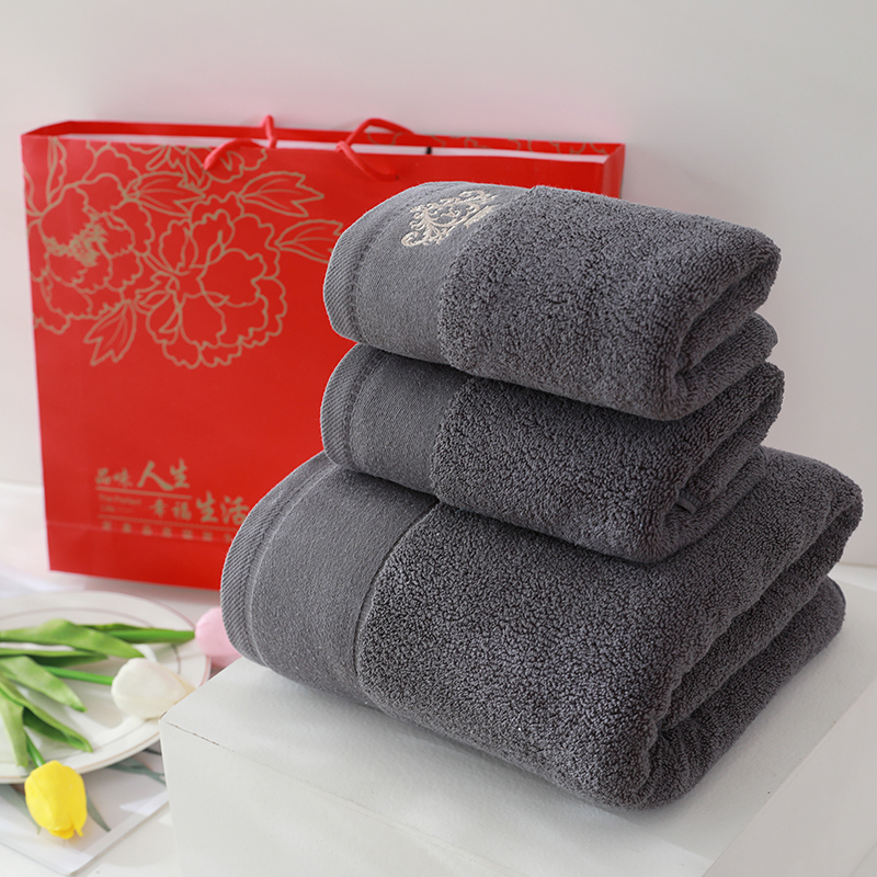 Elegant series pure cotton towels, supporting customization and gift box customization, soft and delicate, strong water absorption, not easy to shed hair, the best choice for gifts to friends and family
