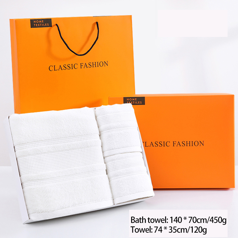Yellow gift towel set, customizable, soft and delicate, skin friendly without shedding hair, the best choice for gifting between friends, family, and loved ones