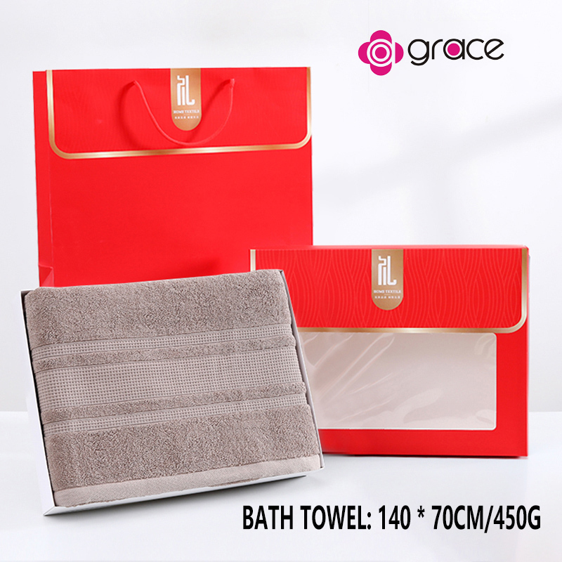 Red gift box towel and bath towel set, soft and skin friendly, selected high-quality towels, suitable for weddings, gift giving, and other occasions