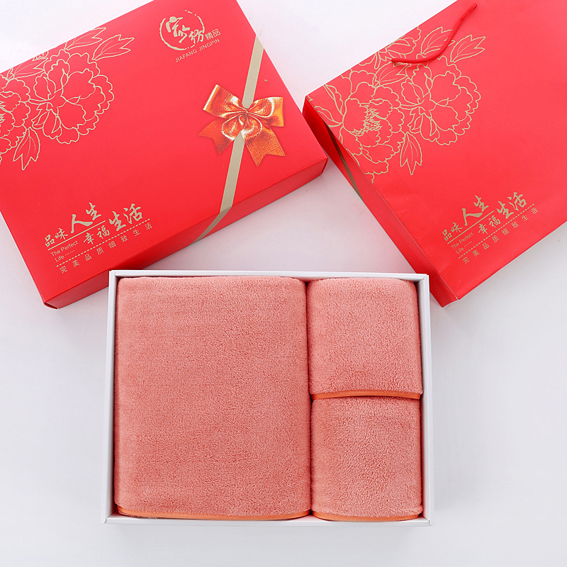 Customized pure cotton towel gift box, comfortable and soft, not easy to shed hair, antibacterial standard, the best choice for gift giving and home use